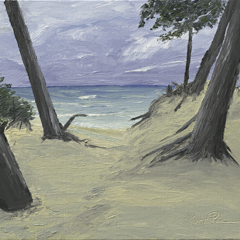"Path to the beach"<br/>
8x10 Oil<br/>
Jan 3, 2023